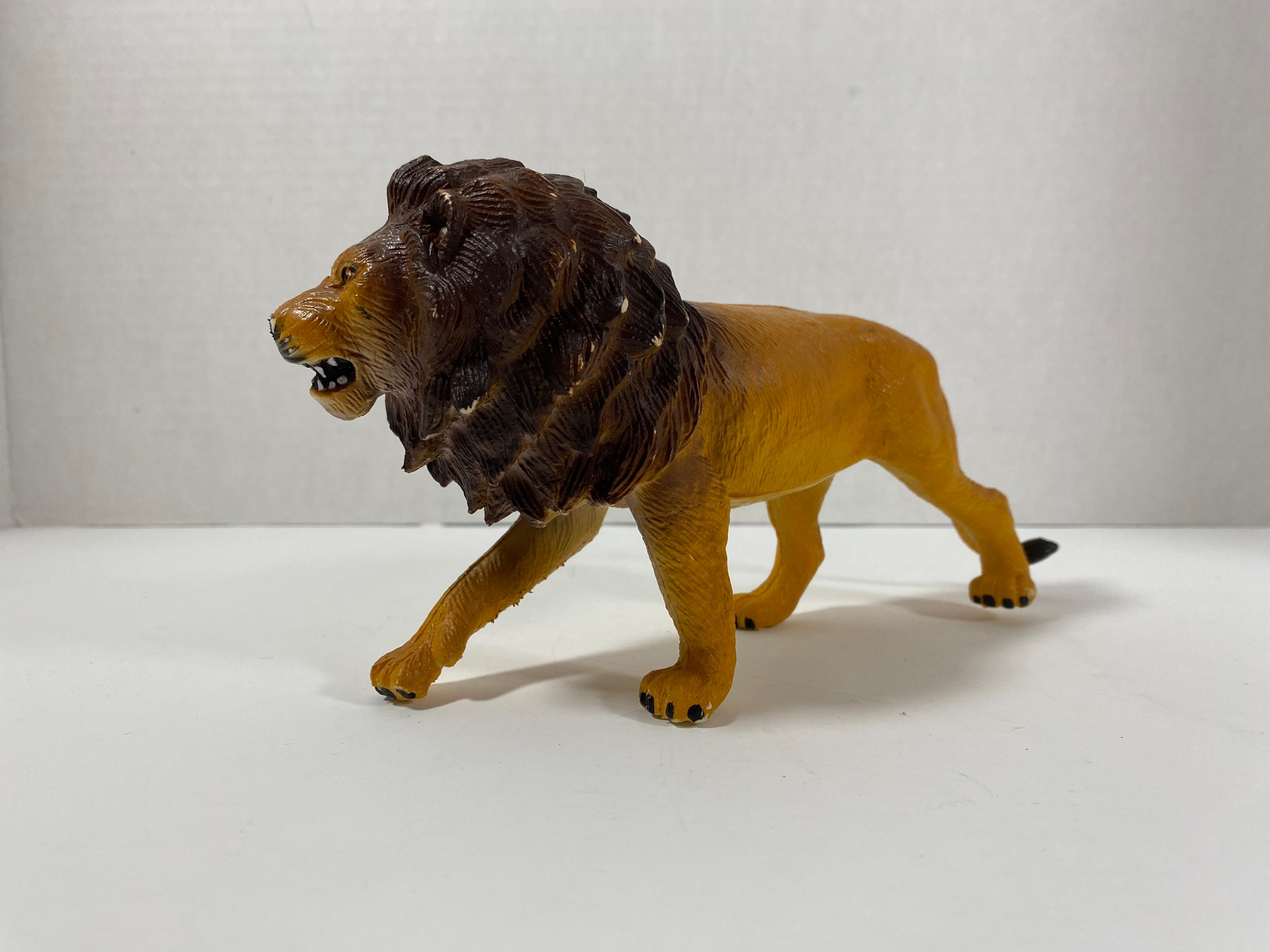 Vintage 1987 PVC Lion 9” Toy Figure - Collectible | Display Item