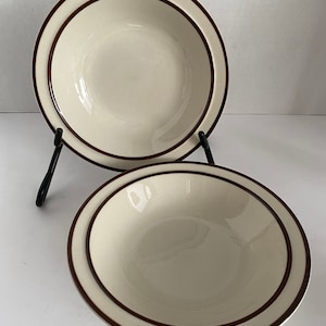 Vintage 1970’s Stoneware “Brown” Japan Small Salad Bowl x  2 - Collectible | Display Item | Tableware | Gift Idea