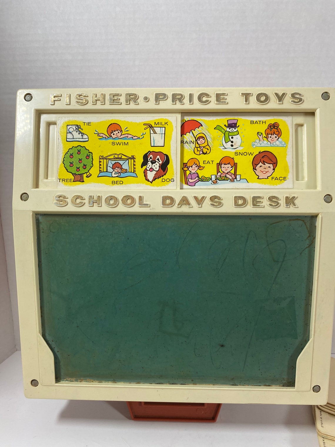 Vintage 1972 Fisherprice School Days Desk With & Etsy