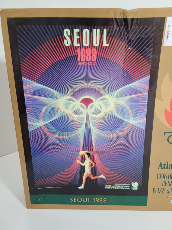 SEOULオリンピックコレクション Vintage 1992 Olympic Jigsaw Puzzle Commemorating the 1988 Seoul