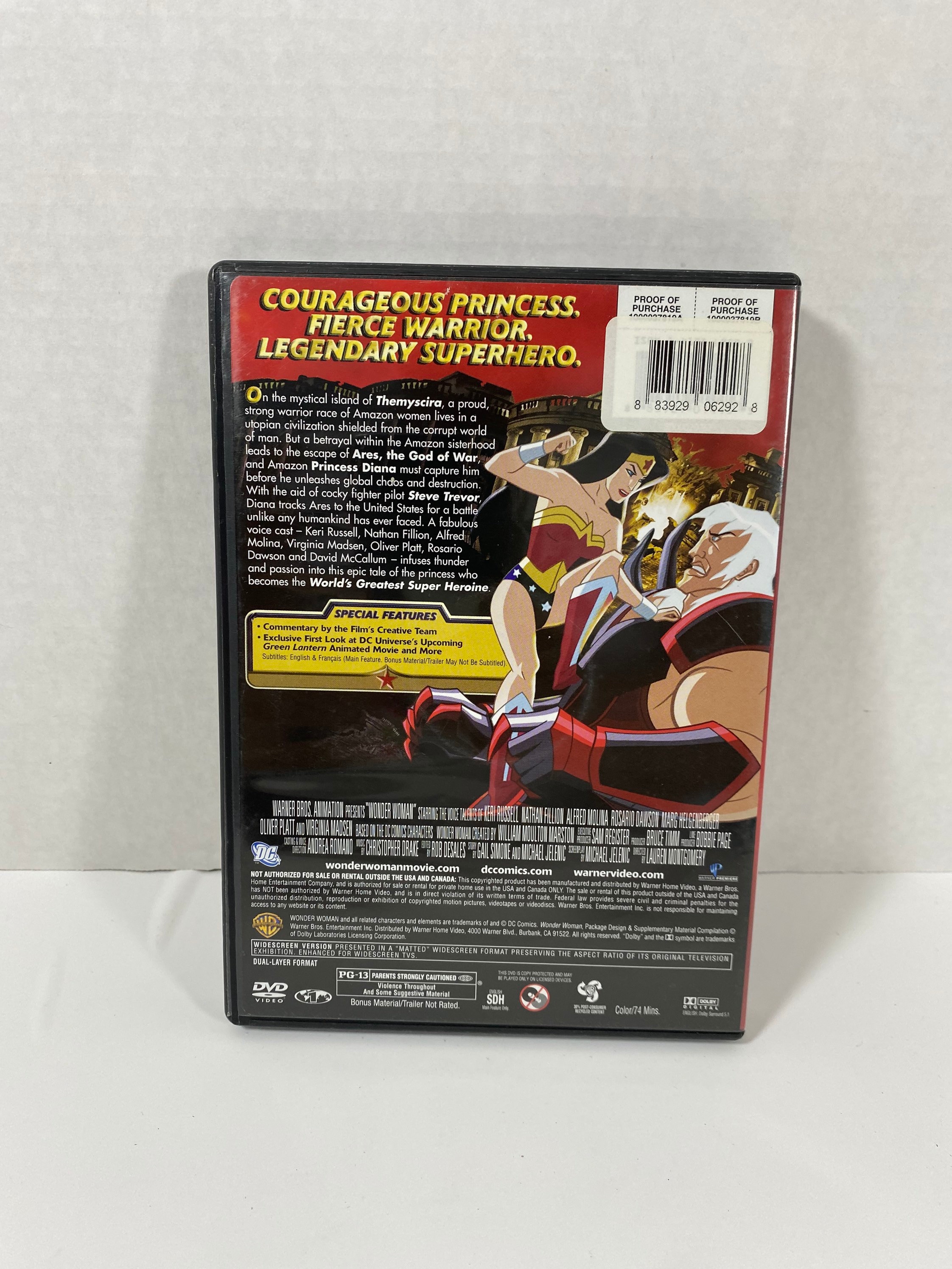 Retro DC Universe Wonder Woman DVD - Collectible | Animated Movie