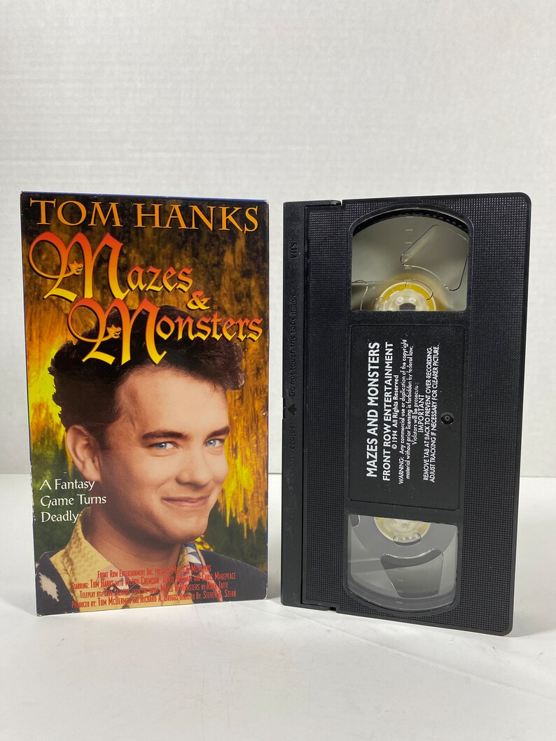 Vintage and RARE 1995 Mazes & Monsters VHS Starring: Tom - Etsy
