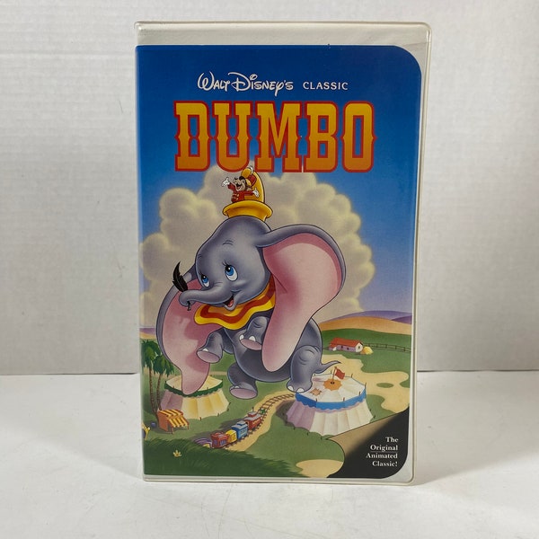 Vintage 1991 Walt Disney’s DUMBO Black Diamond Classic Clamshell VHS - Collectable | Nostalgia | Animated | Gift Idea