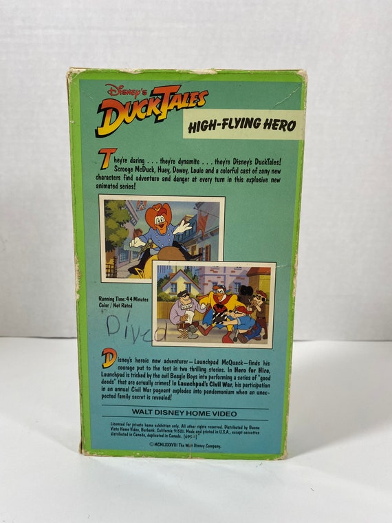 Vintage 1991 Disney's Duck Tales: High-flying Hero VHS