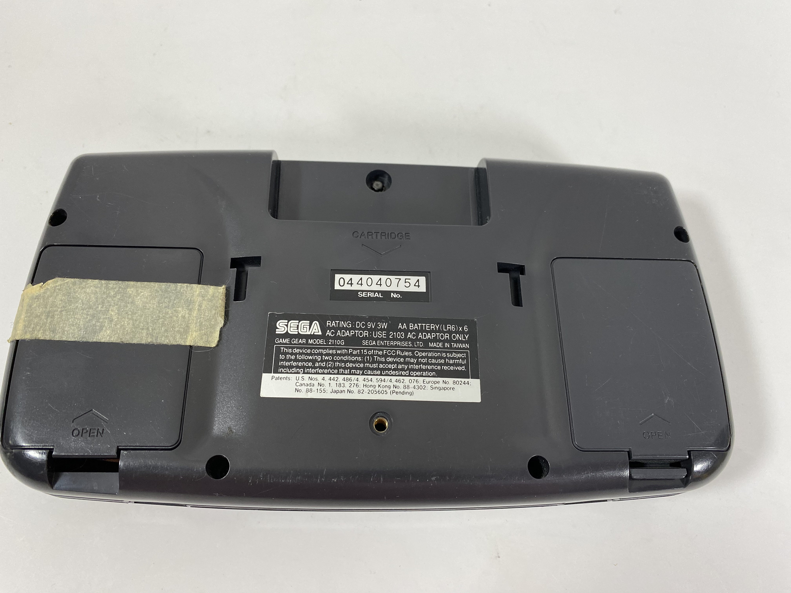 Vintage 1991 Authentic Sega Game Gear Portable Video Game System