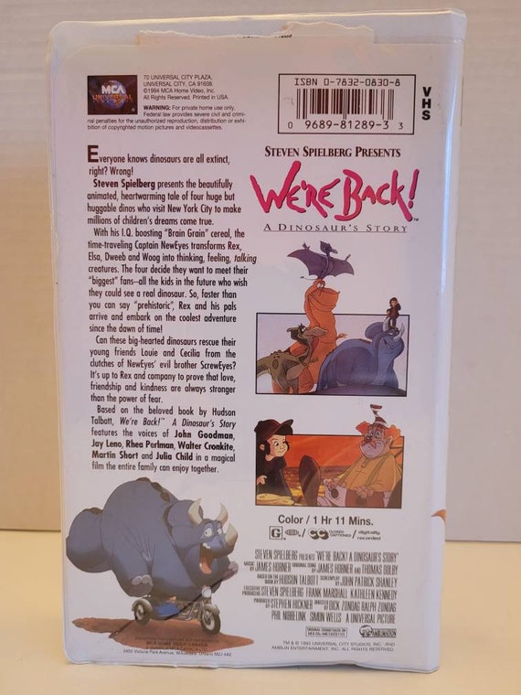Retro - We're Back - VHS Animated Cartoon - John Goodman, Rhea