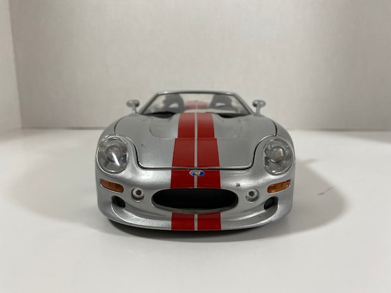 Vintage 1999 Bburago Gold Collection Shelby Series 1 Silver Die