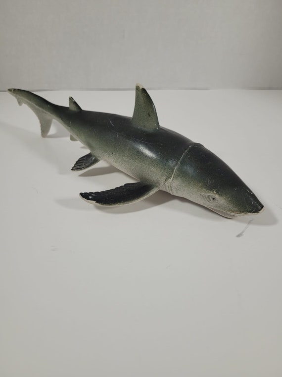 ヴィンテージ 1991 タイガーシャーク ゴム製おもちゃ動物フィギュア