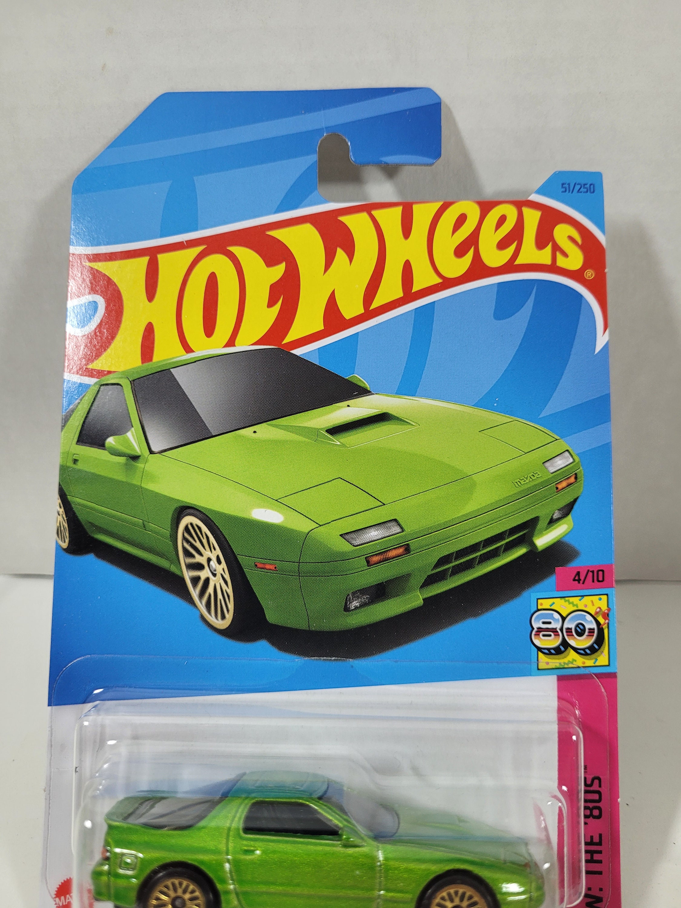 Hot Wheels 89' Mazda Savanna RX7 Carded Die-cast Car Vintage Die