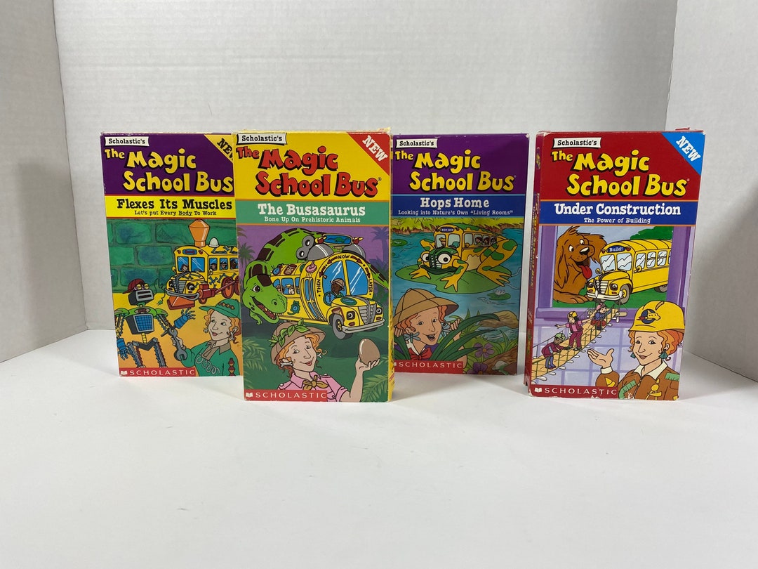 Vintage Scholastic's the Magic School Bus VHS Set of 4