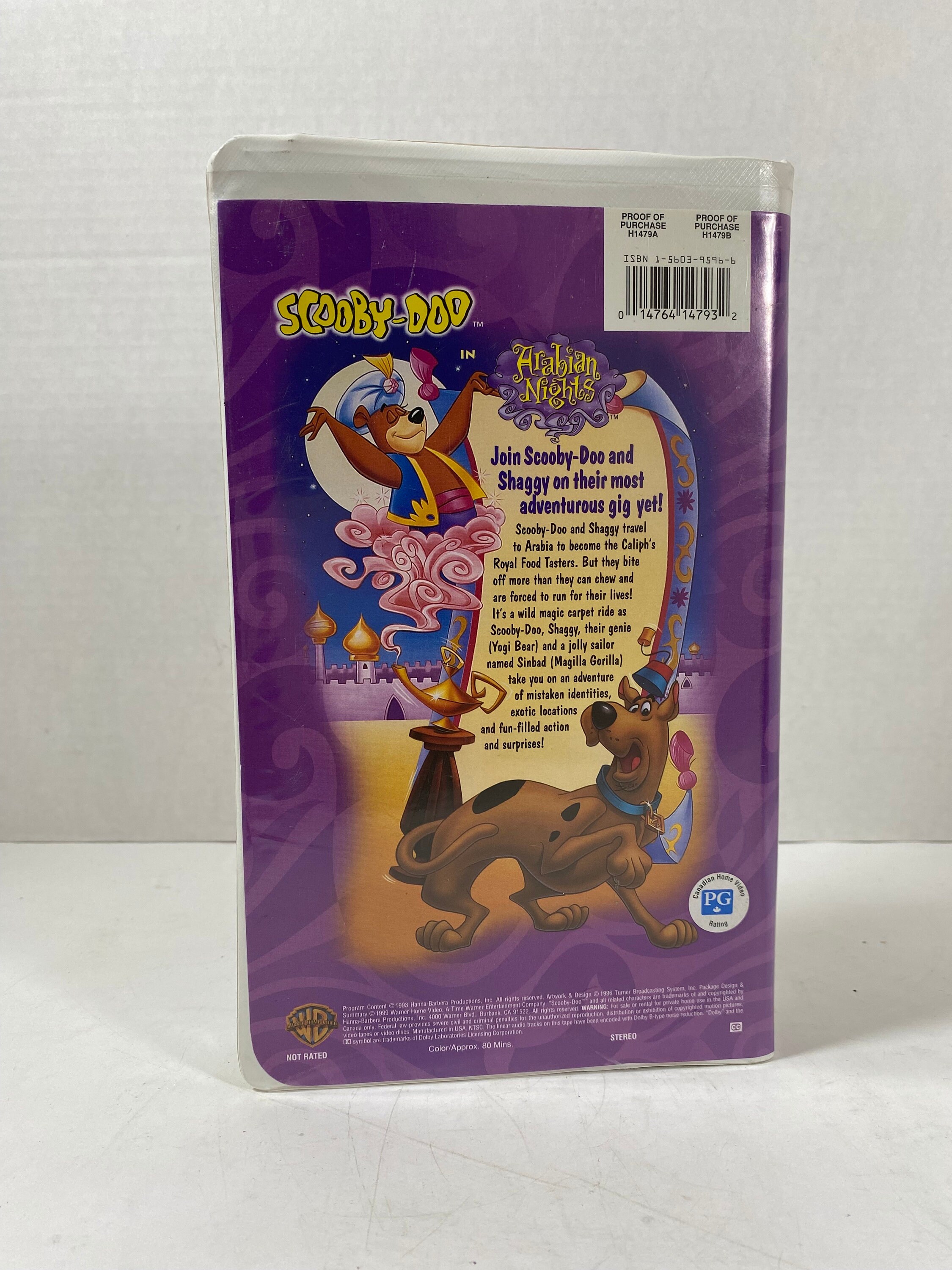 Vintage 1999 Scooby-doo in Arabian Nights Clamshell VHS