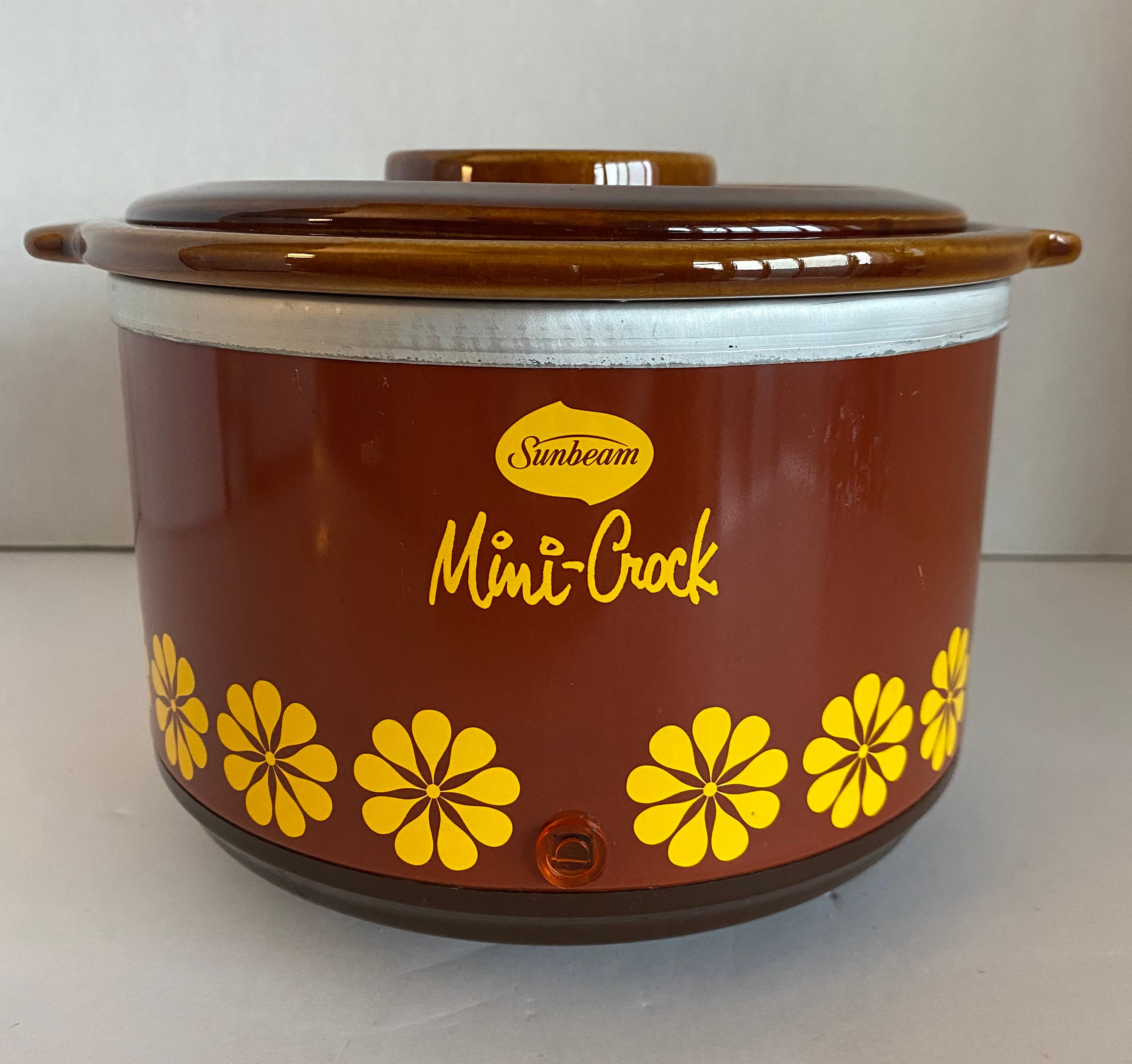 Vintage Sunbeam Crockpot Vintage Crockpot Yellow Crockpot 