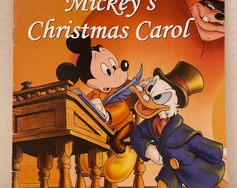 Vintage 1993 Disney’s Mickey’s Christmas Carol (Paperback) Collectible/Childhood Memories/Nostalgia/Holiday Gift Idea