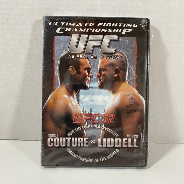 Retro UFC 52 Randy Couture Vs Chuck Liddell DVD •Sealed• Collectible | MMA | Gift Idea