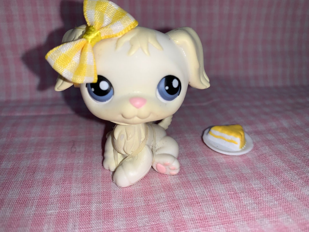 Discontinued Rare LPS Littlest Pet Shop Golden Retriever3 W/handmade