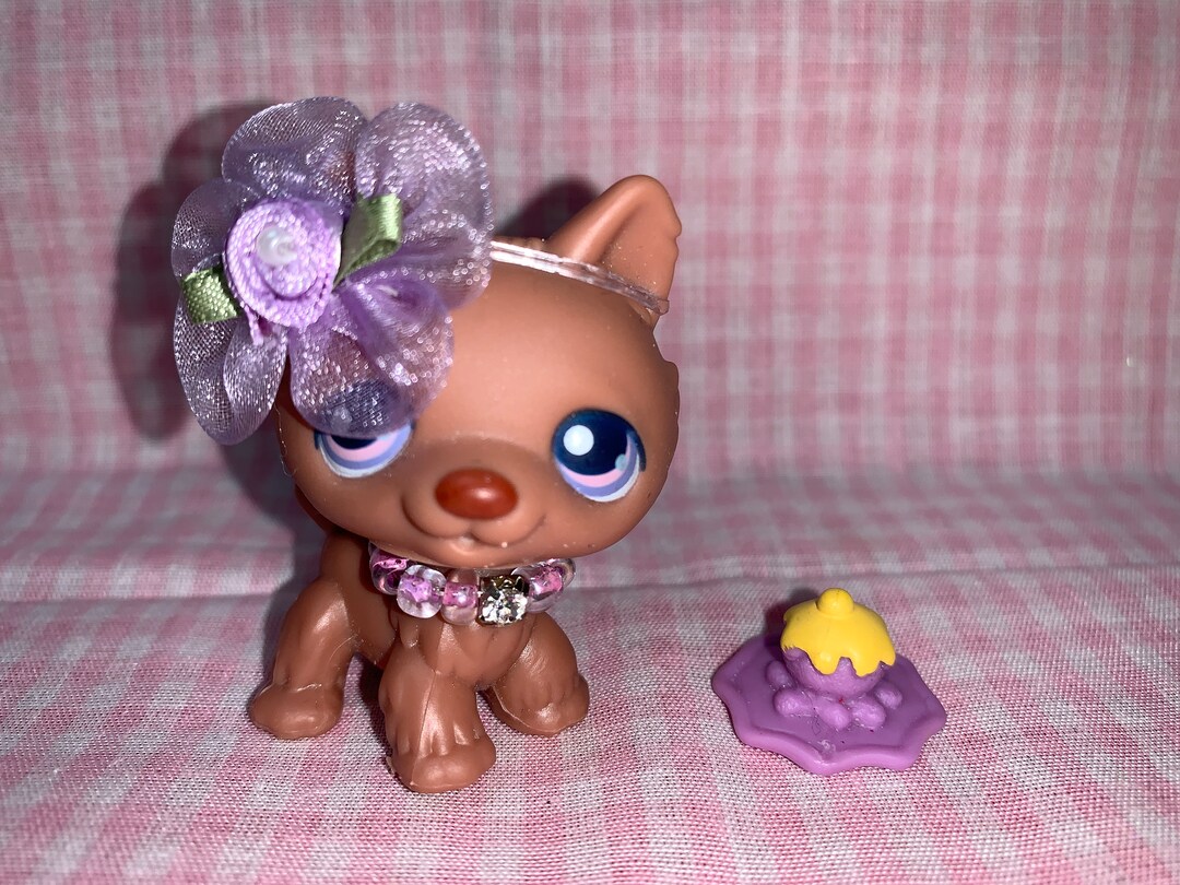 Discontinued Rare LPS Littlest Pet Shop Brown Husky Puppy Dog Etsy