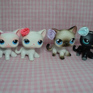 Handmade Littlest Pet Shop LPS Lot of 13 Roses Head Pieces Accessories In Gift Bag (No Pets)