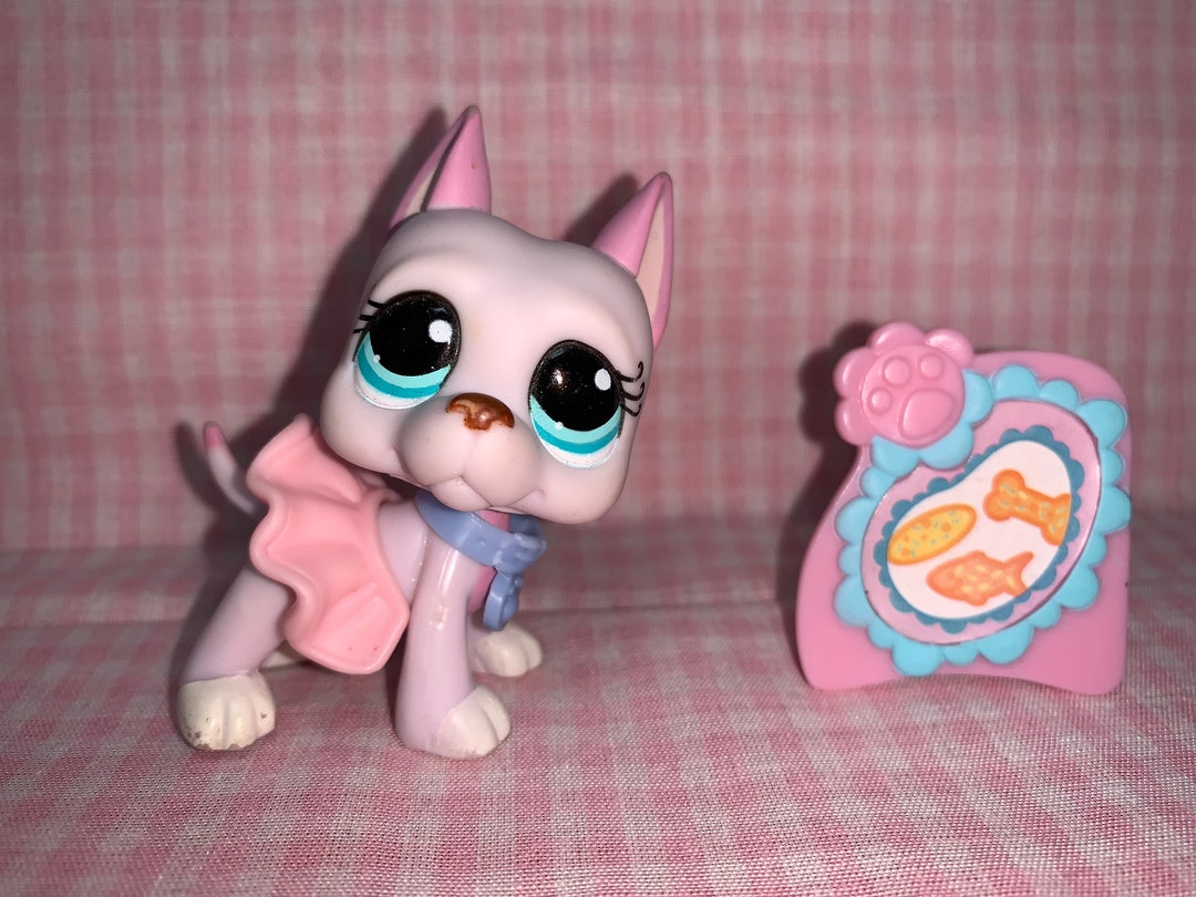 Discontinued Rare LPS Littlest Pet Shop Great Dane With Collar Etsy
