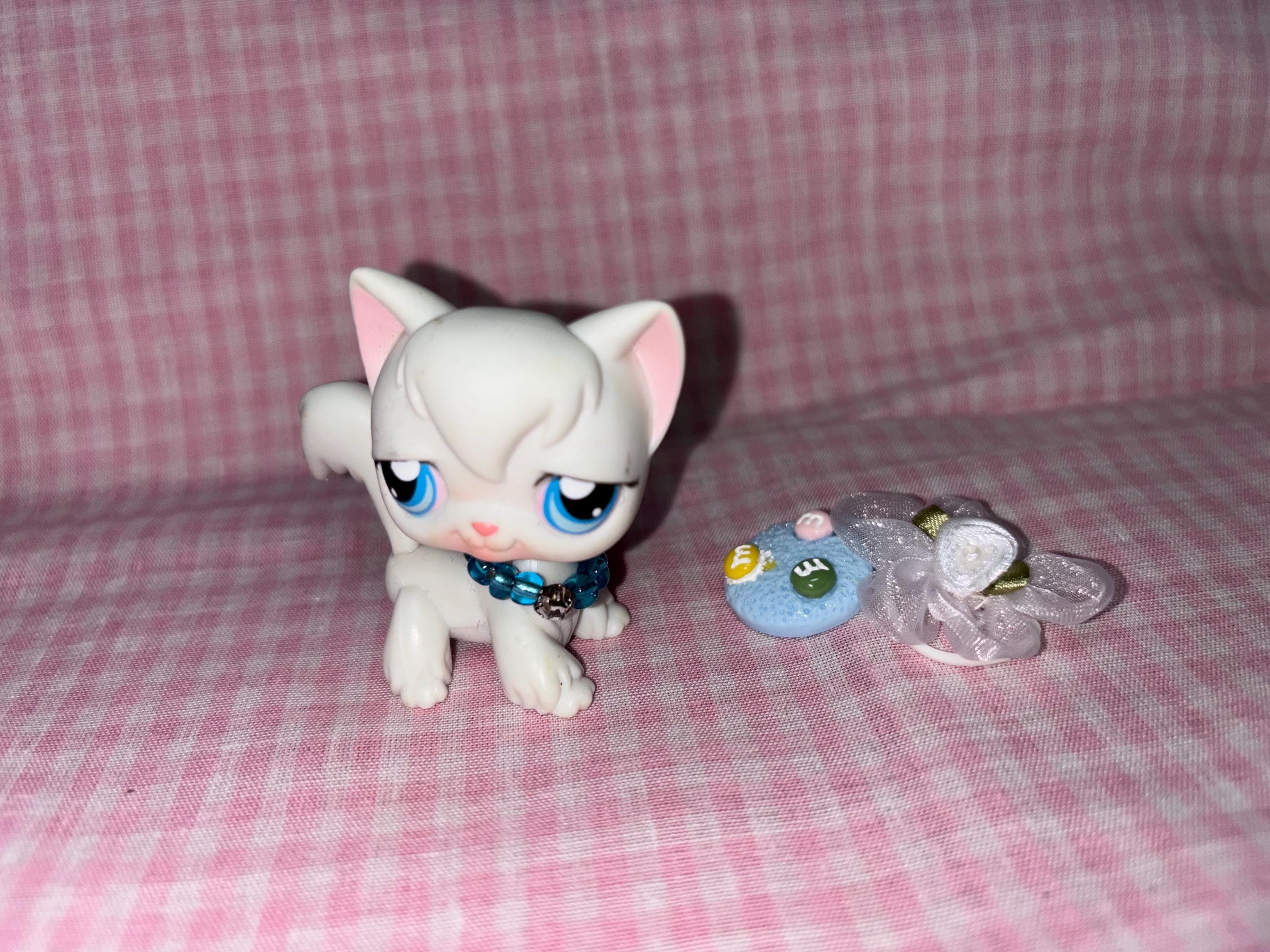 LPS #364 - VRAI Chat Angora Littlest Pet Shop Hasbro - Collection Authentique