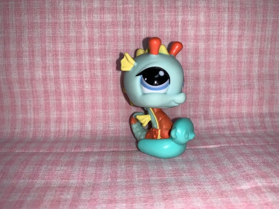 Figurine Littlest Pet Shop : Hippocampe (#1314) Avec Sa Bouée - Occasion