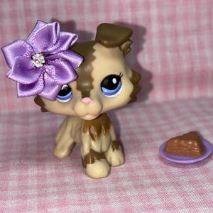 Vintage Original Discontinued LPS Littlest Pet Shop Collie Dog W