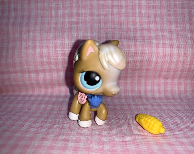Discontinued Rare LPS Littlest Pet Shop Horse/pony With Corn 005 Etsy