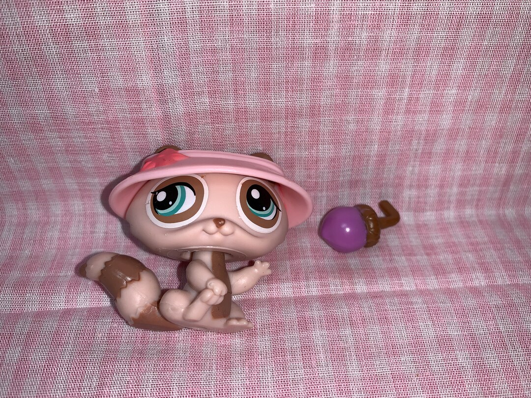 Lps Raccoon Discontinued Rare LPS Littlest Pet Shop Raccoon With Hat Acorn(007) - Etsy