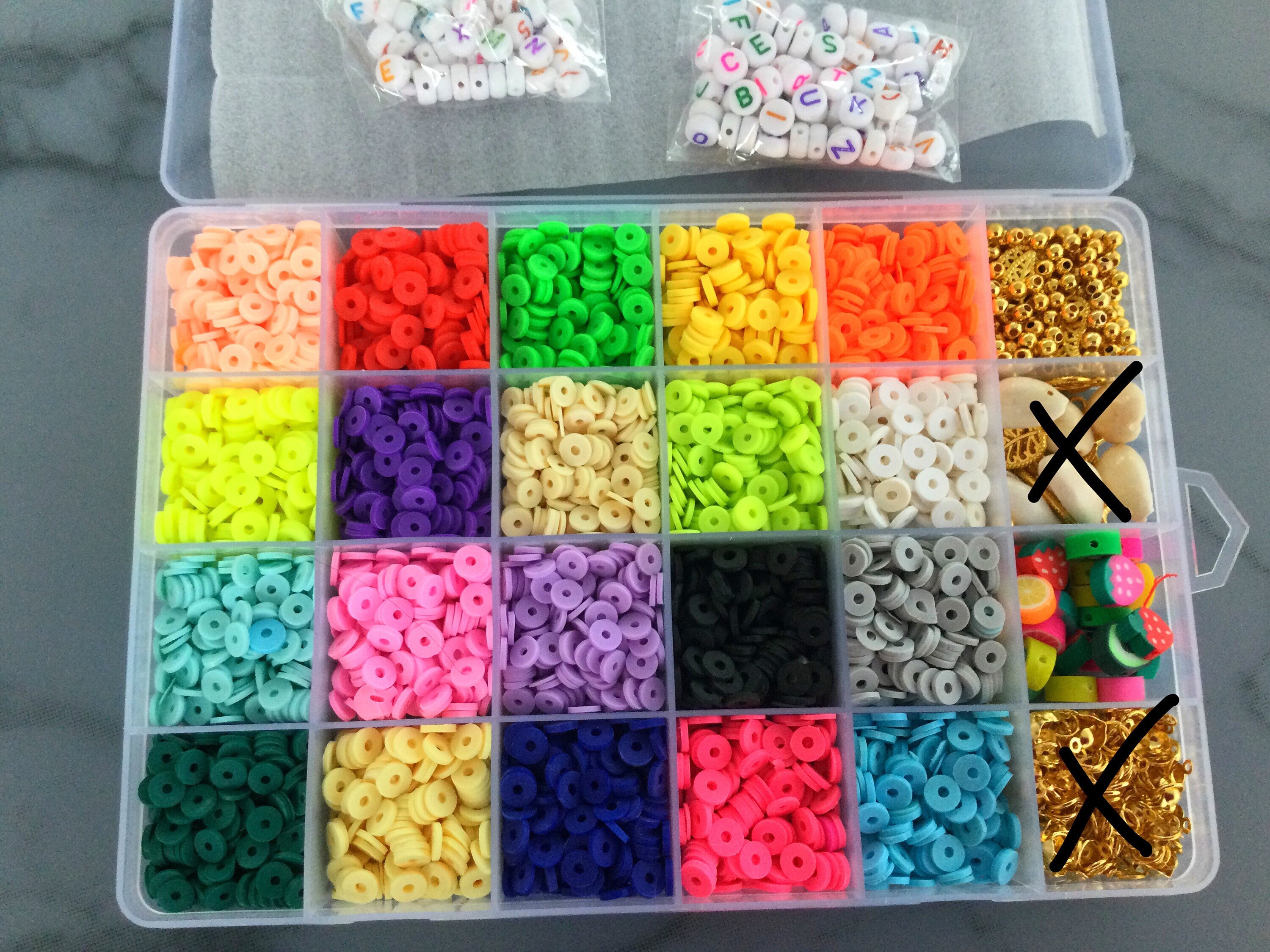 FULLY Customizable Clay Bead Braceletpreppy Clay Bead Etsy