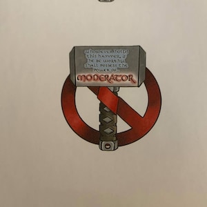 Custom Ban Hammer Sticker