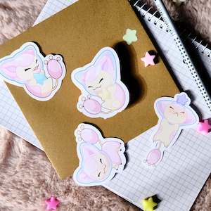 Niedliche Space Cat Sticker, kawaii Skitty Sticker , kawaii , Laptop iPad Bullet Journal Planner Kawaii Die Cut Glossy Stick