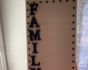 Tablero de corcho decorativo