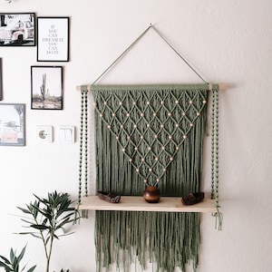 DIY Macrame Wall Art Wood Frames