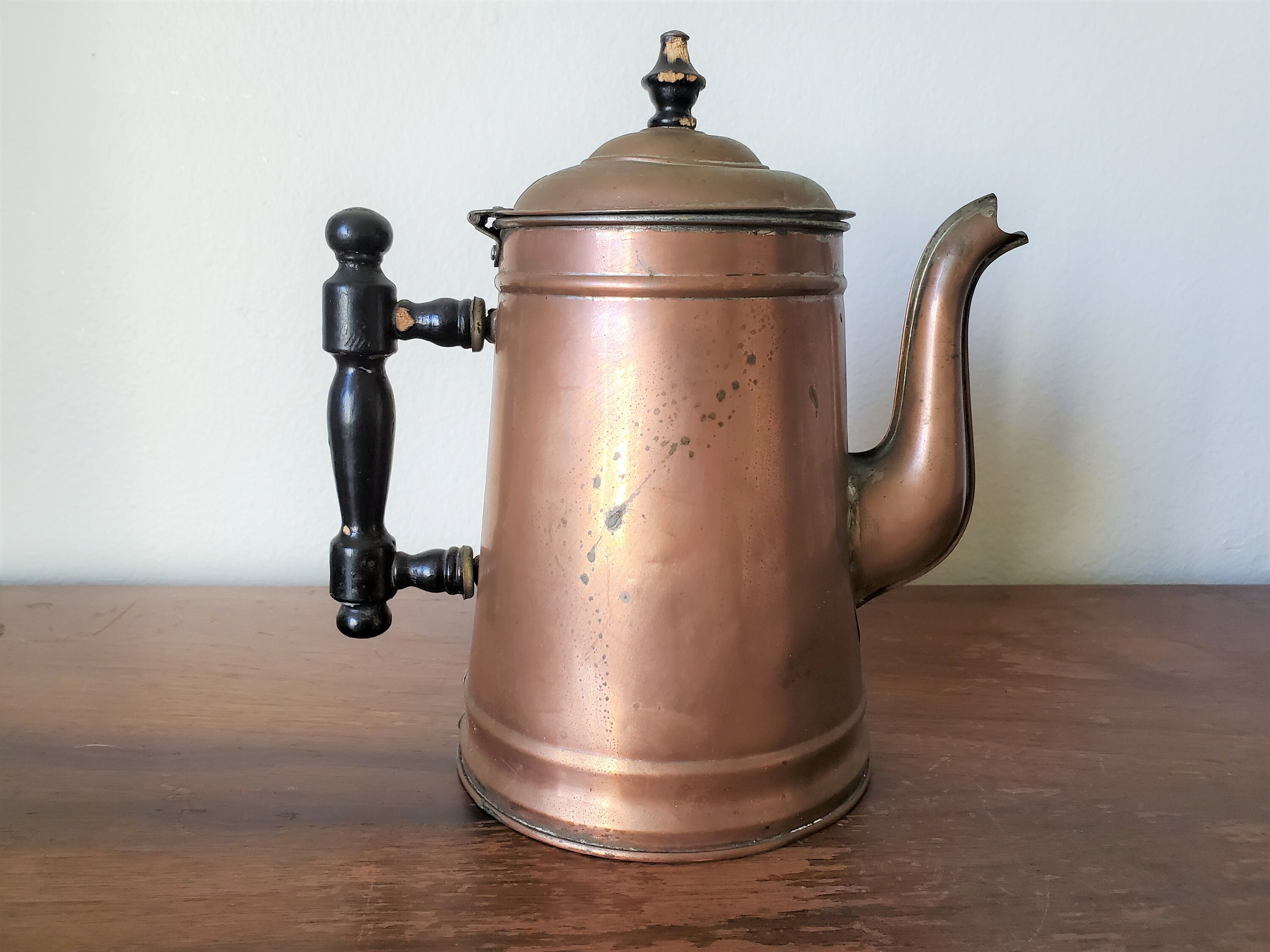 Antique Copper Coffee Pot - New England Garden Company
