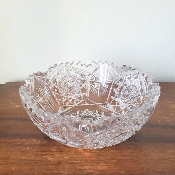 Crystal Bowl Scalloped Edge - Etsy