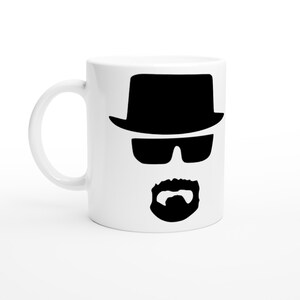 Heisenberg - White 11oz Ceramic Mug - Great gift idea, Birthdays, Holidays, Collectors item, Unique design, Coffee Cup