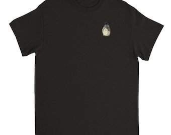Totoro alt. - Ciężka koszulka unisex z okrągłym dekoltem
