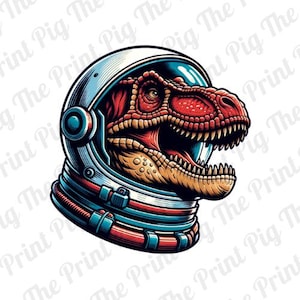 T-REX Astronaut PNG Digital Download file, dinosaur clipart, space digital downloads, t-shirt prints, sublimated print designs, dino sticker