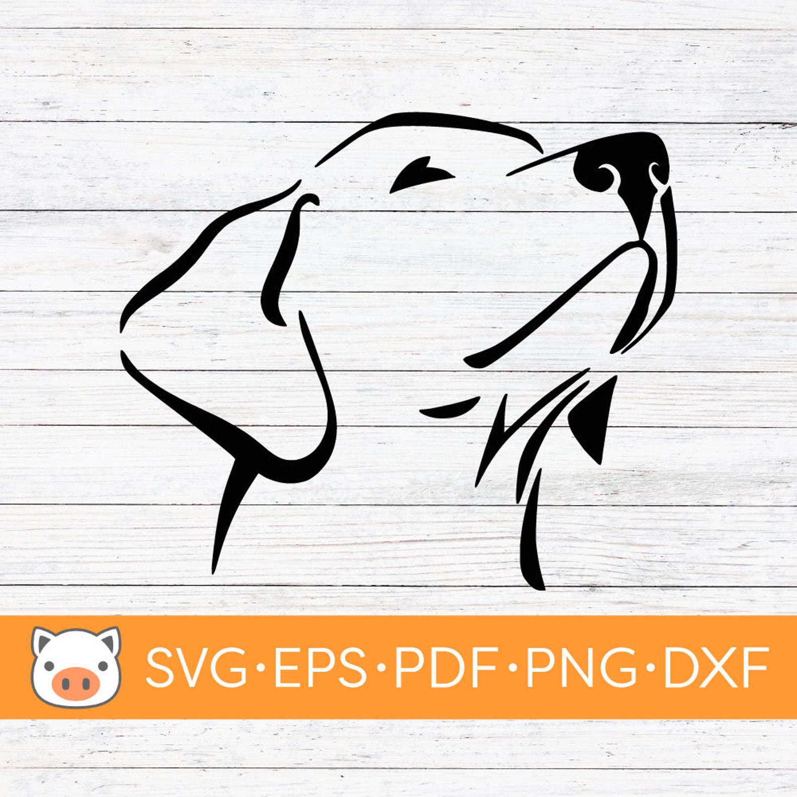 Labrador Head SVG Digital Download File, Dog SVG, Vector Cut File ...