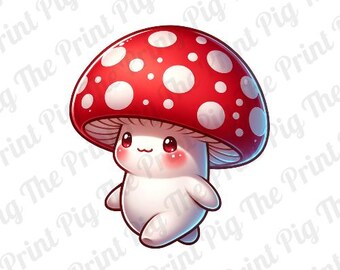 Fichier de téléchargement numérique PNG de champignons magiques, champignons mystiques PNG, motifs imprimés pour t-shirt, motifs imprimés par sublimation, noyau de champignon,