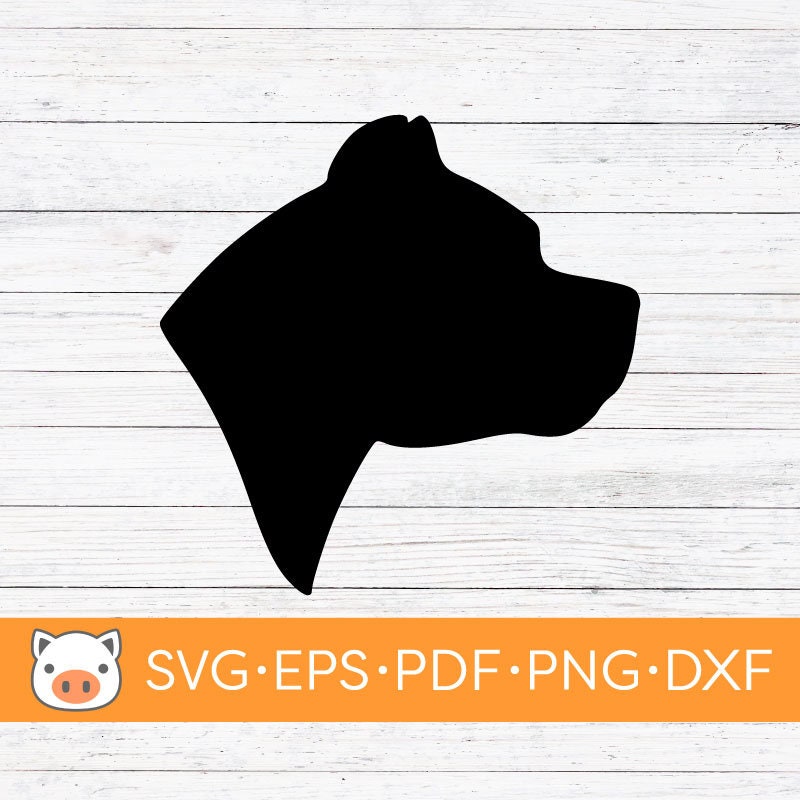 Pitbull Silhouette SVG Digital Download File, Dog SVG, Vector Cut File ...