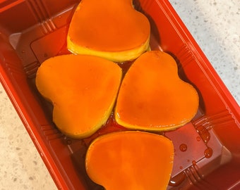 Heart shape flan