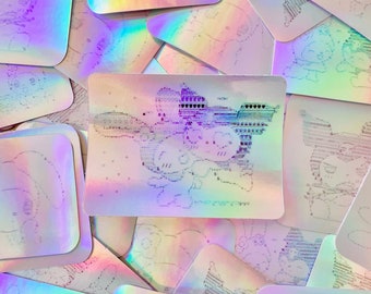 holo bunny friends sticker pack