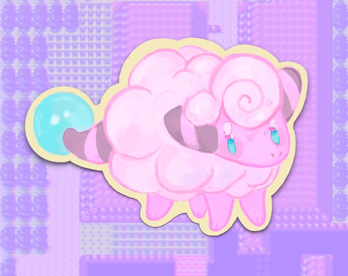 pink mareep sticker