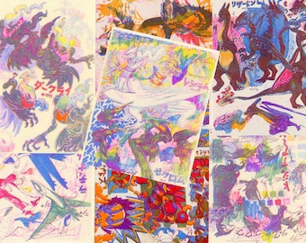 pkmn mini risograph prints