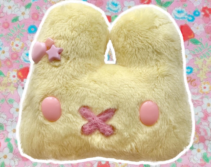 pink lemonade plush bunny charm