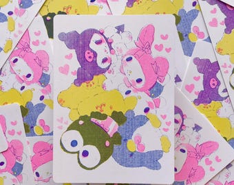 plush pile riso print