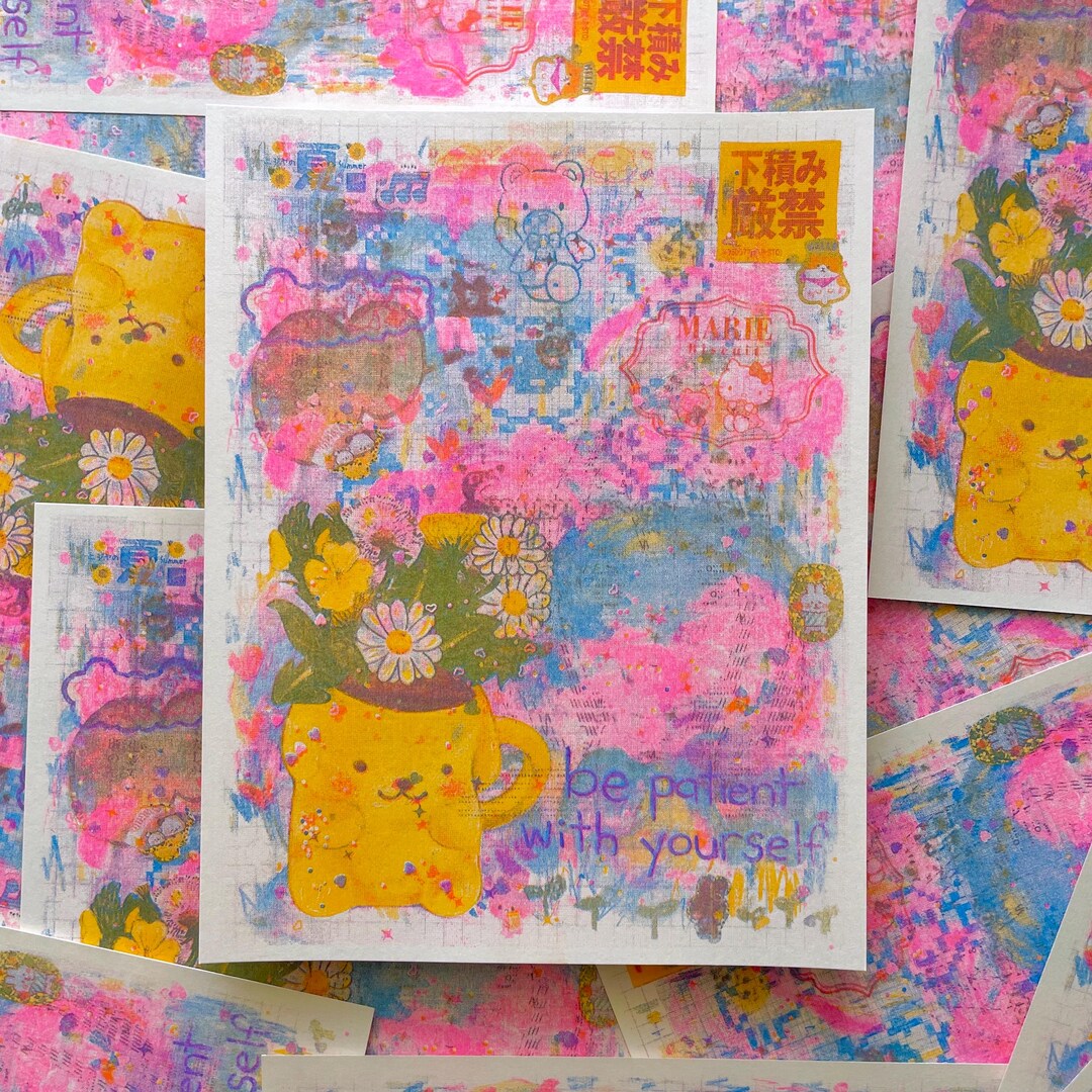 Slow Progress 8.5"x11" Risograph Art Print - Etsy