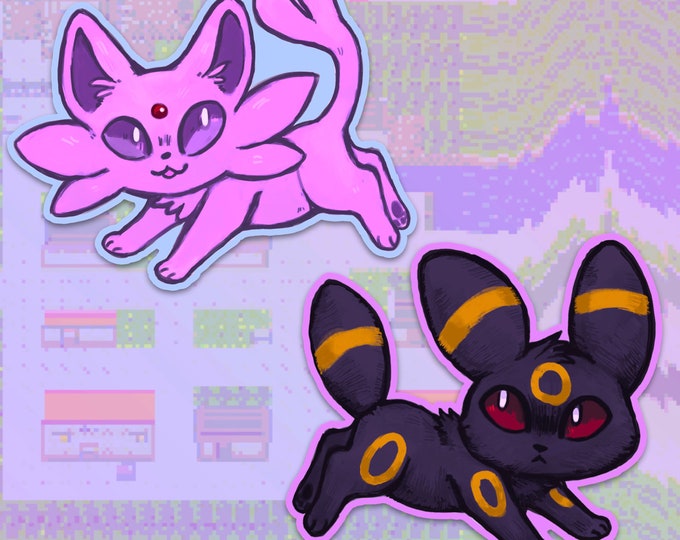 espeon & umbreon stickers