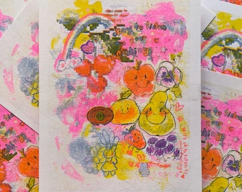 tokidoki tokidoki 8.5"x11" risograph art print