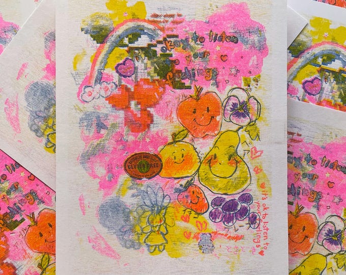 tokidoki tokidoki 8.5"x11" risograph art print